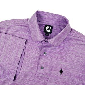 FootJoy Golf Polo Shirt Large Purple Short Sleeve Performance Stretch NWOT